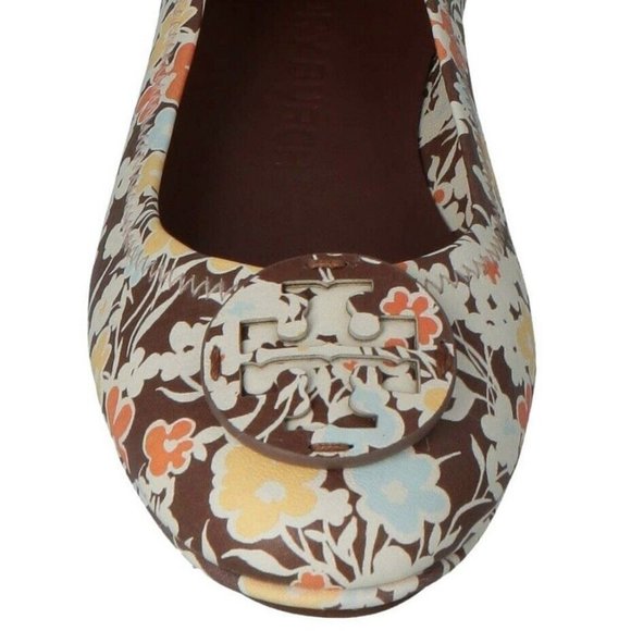 Tory Burch Minnie Ballet Travel Flats 9.5 Reverie Combo Floral - Picture 8 of 9